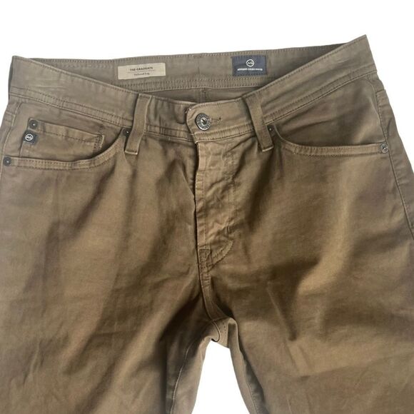 Adriano Goldschmied The Graduate Tailored Leg Men's Green Pants size 32 X 29 - Picture 5 of 11